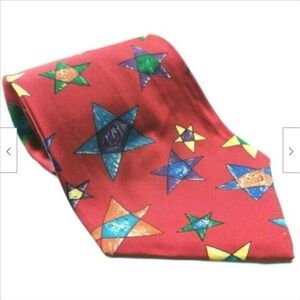 Save The Children Silk Tie Happy Stars Age 5